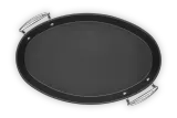 Овальная сковорода для рыбы Le Creuset 40 см, антипригарная, литой алюминий, для индукции, чёрная — фото 4