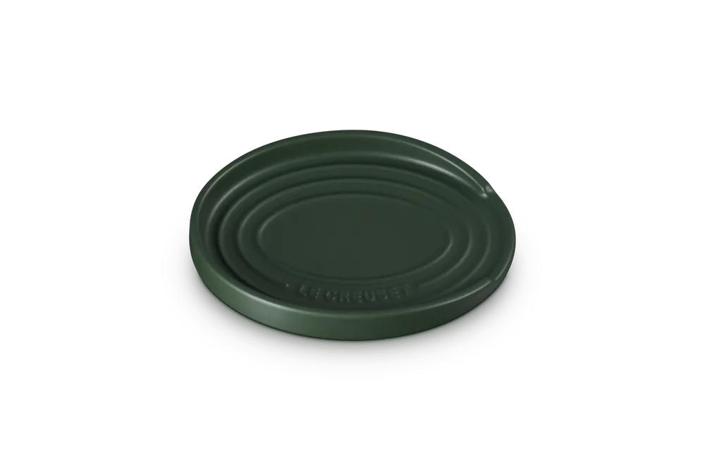 Подставка под ложку овальная Le Creuset из каменной керамики, зелёная