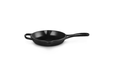 Сковорода чугунная эмалированная Le Creuset 16 см для жарки и подачи, матовая чёрная, для индукционных плит