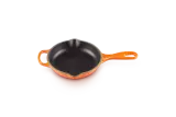 Сковорода чугунная эмалированная Le Creuset 16 см для жарки и подачи, оранжевая, с двумя носиками, индукция — фото 2
