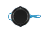 Сковорода чугунная эмалированная Le Creuset 20 см для жарки и подачи, цвет Azure, синяя, для индукции — фото 4