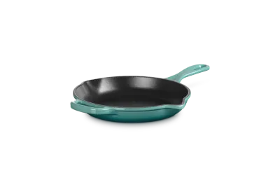 Сковорода чугунная эмалированная Le Creuset 23 см для жарки и подачи, цвет Bleu riviera, для индукции