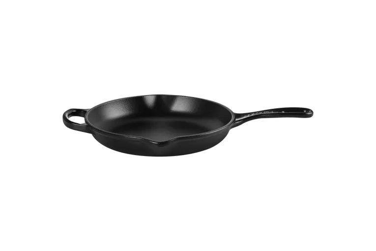 Сковорода чугунная эмалированная Le Creuset 20 см для жарки и подачи, матовая чёрная, для индукционных плит