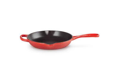 Сковорода чугунная эмалированная Le Creuset 20 см для жарки и подачи, вишнёвая, для индукционных плит