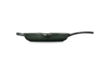 Сковорода чугунная эмалированная Le Creuset 23 см для жарки и подачи, Forêt, зелёная, индукция, гриль — фото 3