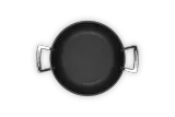 Сковорода профессиональная Le Creuset 24 см, кованый анодированный алюминий, антипригарная, со стеклянной крышкой, для индукции — фото 2