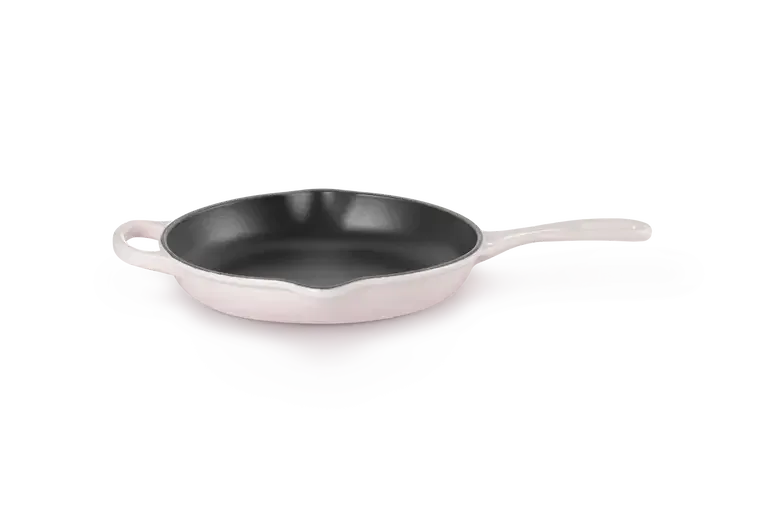 Сковорода чугунная эмалированная Le Creuset 23 см для жарки и подачи, Shell pink, розовая, индукция, духовка