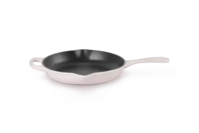 Сковорода чугунная эмалированная Le Creuset 23 см для жарки и подачи, Shell pink, розовая, индукция, духовка