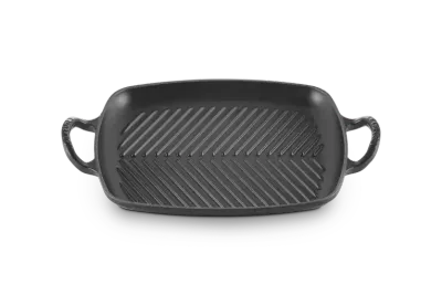 Плита-гриль прямоугольная Le Creuset, эмалированный чугун, матовая чёрная, для индукционных плит и духовки