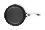 Сковорода Le Creuset 28 см, кованый анодированный алюминий, антипригарная, для индукционных плит, чёрная — фото 3