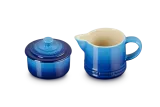 Набор для молока и сахара Le Creuset Signature, каменная керамика, синий azure — фото 2