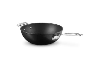 Вок Le Creuset 26 см с длинной ручкой, кованый анодированный алюминий, антипригарный, для индукционных плит