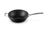 Вок Le Creuset 26 см с длинной ручкой, кованый анодированный алюминий, антипригарный, для индукционных плит — фото 4