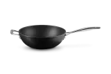 Вок Le Creuset 26 см с длинной ручкой, кованый анодированный алюминий, антипригарный, для индукционных плит — фото 5