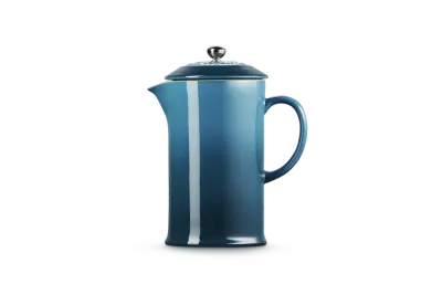 Френч-пресс Le Creuset Deep Teal 1 л, каменная керамика, эмаль, кнопка из нержавеющей стали
