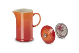 Френч-пресс Le Creuset 1 л, каменная керамика, эмаль, огненно-оранжевый — фото 4