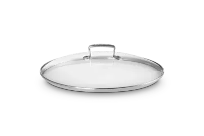 Крышка стеклянная жаропрочная Le Creuset 32 см, стекло, нержавеющая сталь, для больших кастрюль и сковород