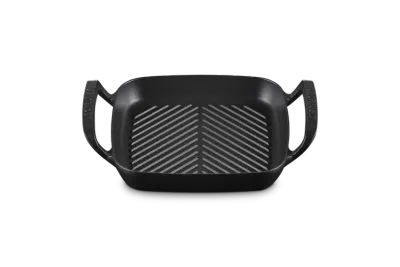 Плита для барбекю прямоугольная Le Creuset 26 см, эмалированный чугун, чёрная, для духовки и гриля