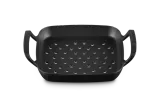 Корзина для барбекю квадратная Le Creuset 30 см, эмалированный чугун, чёрная, для гриля и духовки — фото 1