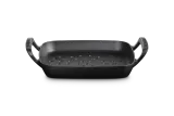 Корзина для барбекю квадратная Le Creuset 30 см, эмалированный чугун, чёрная, для гриля и духовки — фото 5