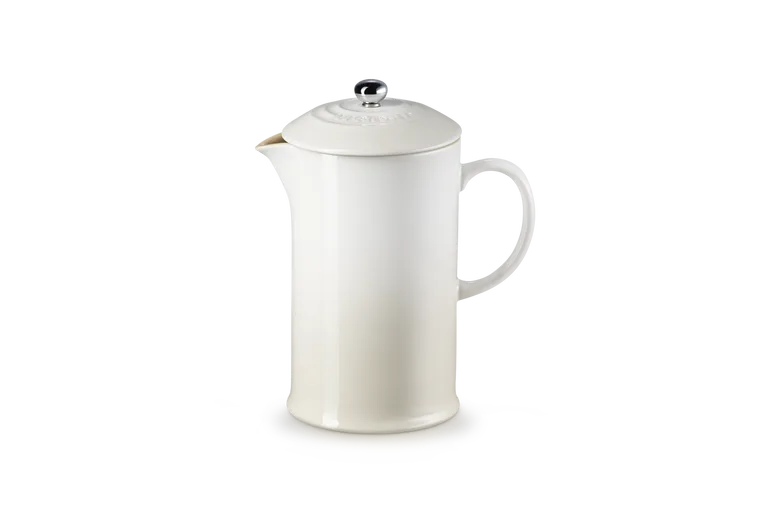 Френч-пресс Le Creuset Meringue 1 л, каменная керамика с эмалью, кремовый