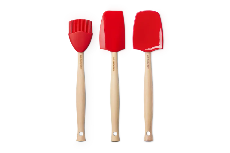 Набор кухонных принадлежностей Le Creuset Craft, 3 предмета, силикон и дерево, вишнёвый