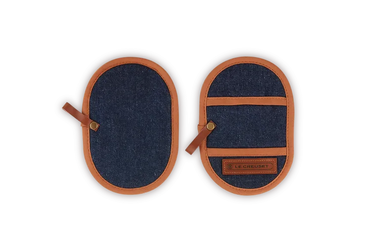 Рукавицы для кастрюль Le Creuset, набор 2 шт, хлопок, denim