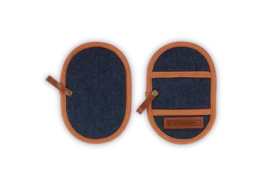 Рукавицы для кастрюль Le Creuset, набор 2 шт, хлопок, denim