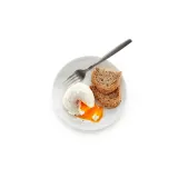 Формочка Lekue для яиц-пашот, оранжевая, силикон платинового типа и нержавеющая сталь 10 x 8 см, без BPA — фото 4