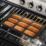 Форма силиконовая Lekue для печенья Financier на 9 шт., чёрная, 30 x 17,5 x 1,2 см, платиновый силикон — фото 3