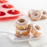 Форма силиконовая Lekue для донатов (пончиков) на 6 шт., чёрная, по 90 мл, платиновый силикон, можно мыть в посудомоечной машине — фото 6