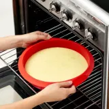 Форма для выпечки силиконовая Lekue круглая 24 см, платиновый силикон, чёрная — фото 3