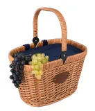 Корзина для пикника изотермическая Les Jardins de la Comtesse Bicycle Chantilly Blue, крепление на руль, 37 × 27 × 43 см, синяя — фото 1