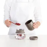 Набор для заваривания чая Lekue CALM AT HOME: заварник-песочные часы, ёмкость для заварки, 2 стеклянные чашки по 250 мл — фото 2