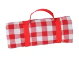 Скатерть для пикника Les Jardins de la Comtesse Red & White Checkered 140 × 140 см, непромокаемая основа, красно-белая клетка — фото 1