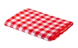 Скатерть для пикника Les Jardins de la Comtesse Red & White Checkered 140 × 140 см, непромокаемая основа, красно-белая клетка — фото 2