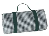 Скатерть для пикника Les Jardins de la Comtesse Dark Green Gingham 280 × 140 см, хлопок, водонепроницаемая изнанка, тёмно-зелёная клетка — фото 1