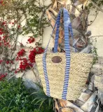 Пляжная термосумка для пикника Les Jardins de la Comtesse Riviera на 4 персоны, 20 л, с посудой, 40 × 16 × 38 см, бело-синяя — фото 5