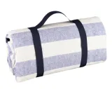 Скатерть для пикника Les Jardins de la Comtesse Sky Blue & White 280 × 140 см, хлопок и водонепроницаемый полиэстер, голубая полоска — фото 1