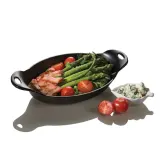 Чугунная форма для запекания Lodge Heat-Treated Seasoned, овальная, 32 см, пропитана маслом, чёрная — фото 3