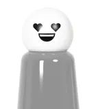 Крышка сменная для бутылок Lund London Skittle Heart, белая, смайлик с сердечками, для линий Mini, Original, Jumbo — фото 1