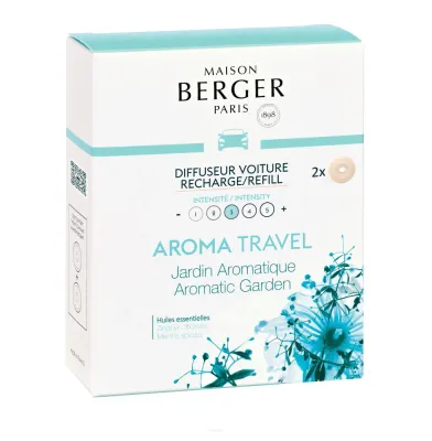 Сменный блок для автомобильного диффузора Maison Berger Paris Aroma Travel, 2 шт.