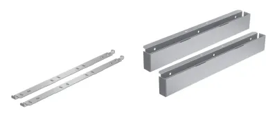 Выравнивающие планки Miele DASL 38, 2 шт., для замены DA 35xx/36xx на DAS 4x40/8x30, серебристые