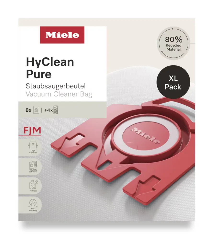 Мешки для пылесоса Miele HyClean Pure FJM XL, 8 шт., с фильтрами