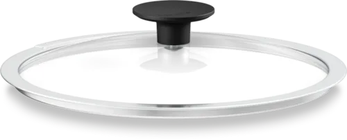 Крышка для сковороды Miele KMPD 2800-3 стеклянная 28 см, боковой выход пара, пластиковая ручка