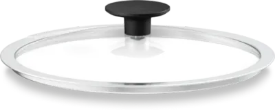 Крышка для сковороды Miele KMPD 2800-3 стеклянная 28 см, боковой выход пара, пластиковая ручка