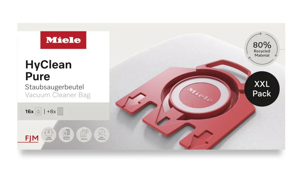 Мешки для пылесоса Miele XXL-Pack HyClean 3D Efficiency FJM, 16 шт. с фильтрами