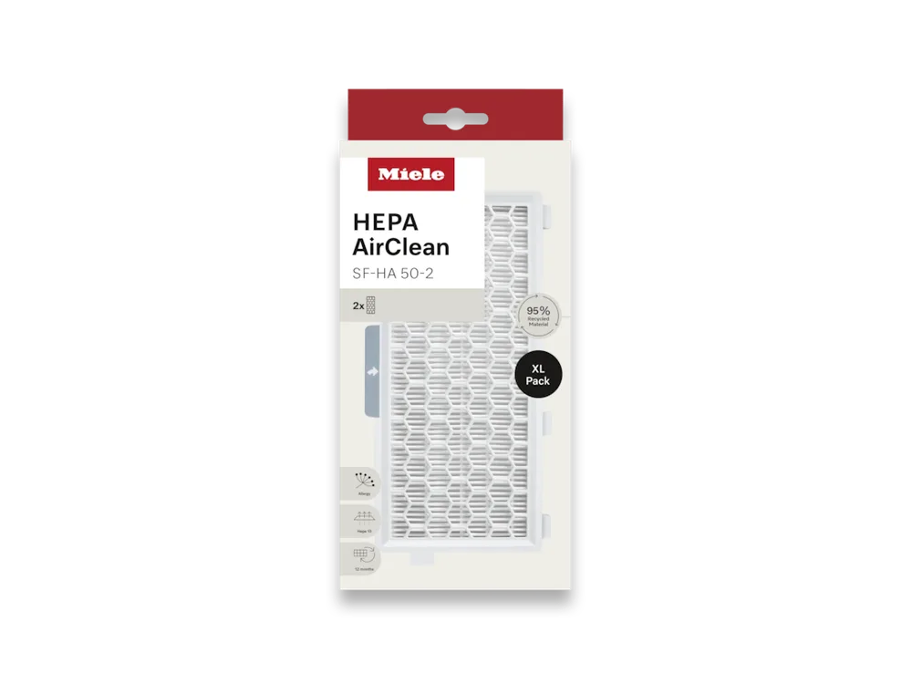 Фильтры HEPA для пылесоса Miele AirClean SF-HA 50-2, 2 шт., упаковка XL