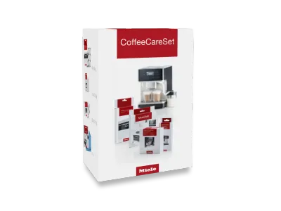 Набор для ухода за кофемашиной Miele CoffeeCare Set: таблетки от накипи, чистящие таблетки, средство для молочных магистралей, салфетка