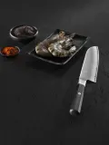 Японский нож Santoku Miyabi 4000FC 18 см, сталь FC61, рукоятка из дерева Pakka — фото 2